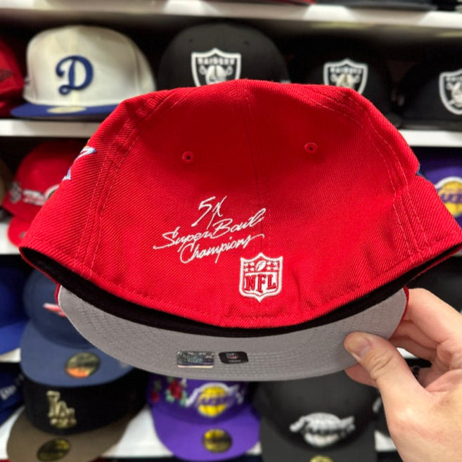 New Era San Francisco 49ers 'Super Bowl Patches' 59FIFTY Fitted Hat | Red