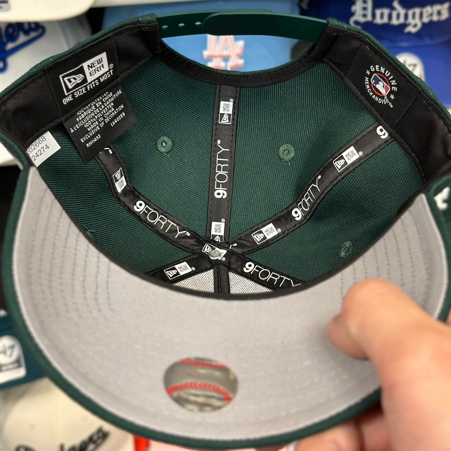 New Era LA Dodgers A-Frame 9FORTY Snapback Dark Green