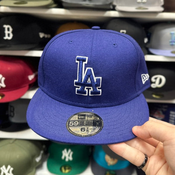 New Era 59FIFTY LA Dodgers MLB Vintage Fitted Hat Sized Cap Blue