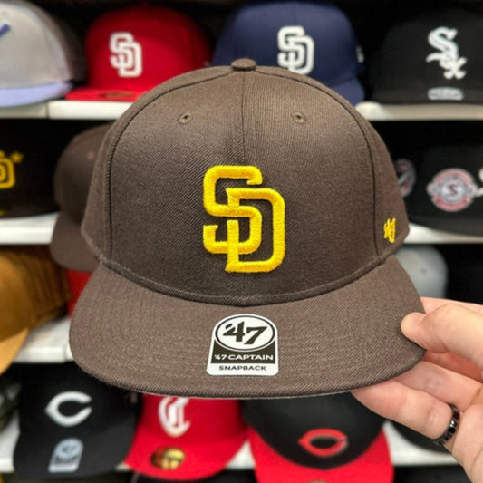 San Diego Padres Brown/Yellow '47 Brand Snapback