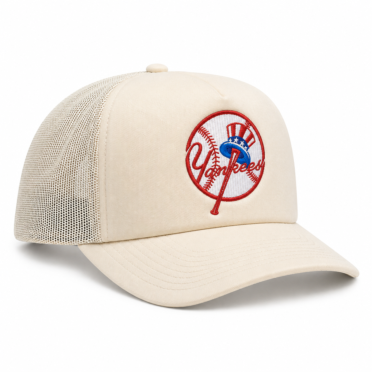 New York Yankees Evergreen Creme Mitchell & Ness Pro Pinch Adjustable
