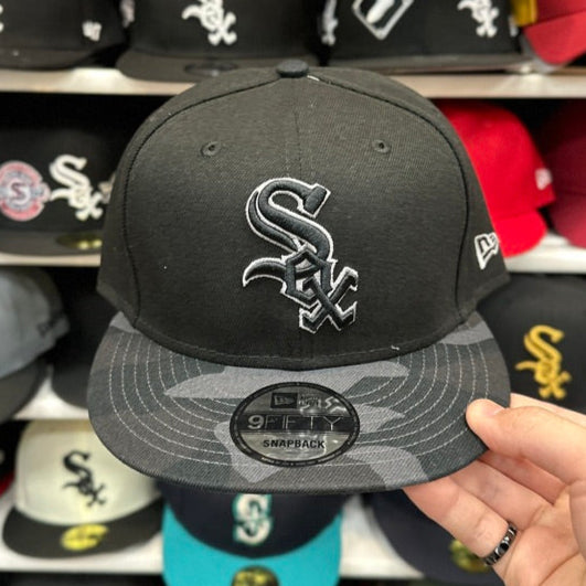 Chicago White Sox MLB Camouflage Bill | New Era 9FIFTY Snapback | Black/Camo