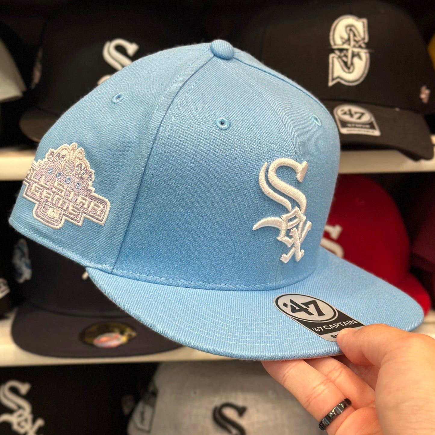 Chicago White Sox MLB All Star Game | '47 Brand Captain Snapback | Light Blue/Pink