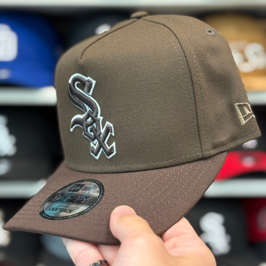 New Era Chicago White Sox '75 Years' A-Frame 9FIFTY Snapback Brown