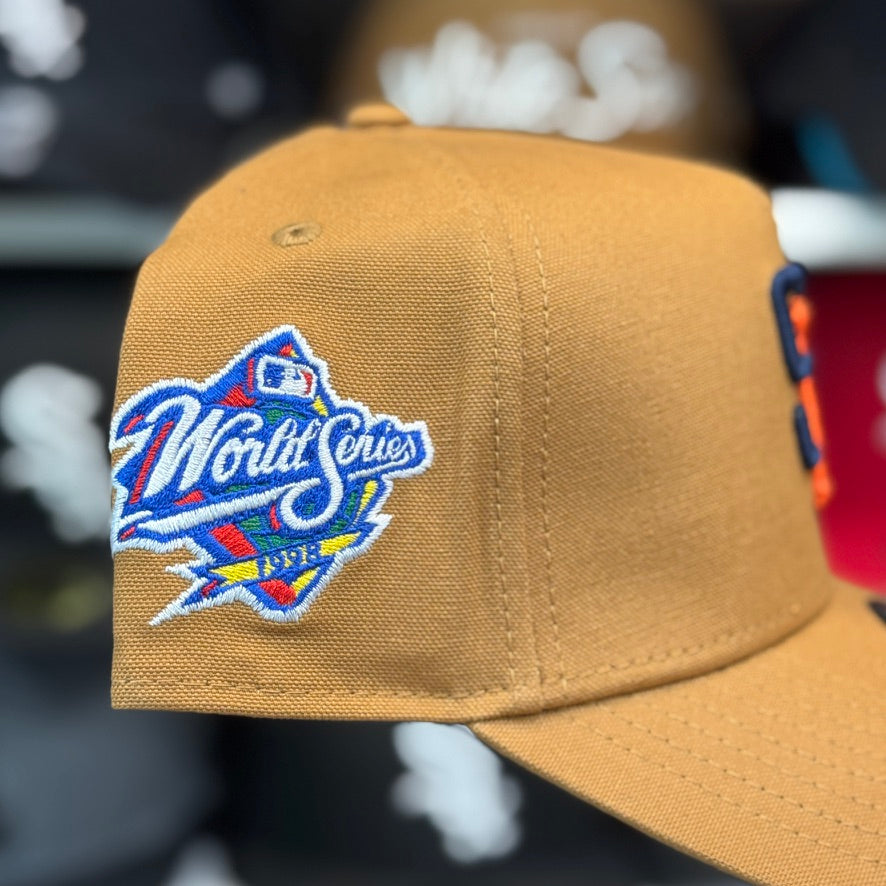 New Era San Diego Padres '1988 World Series' A-Frame 9FORTY Snapback Tan