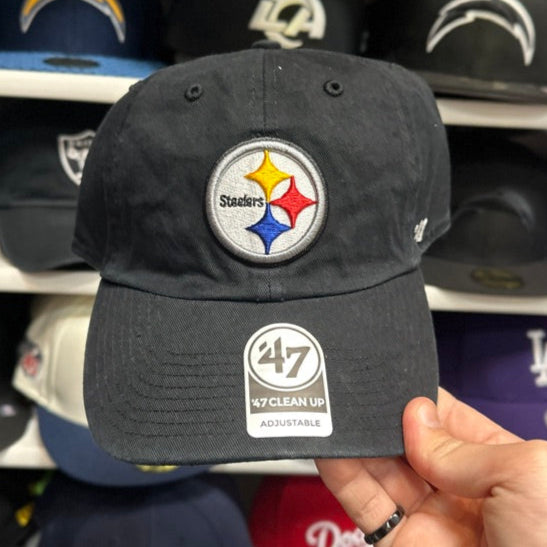 Pittsburgh Steelers Dad Cap '47 Brand Black