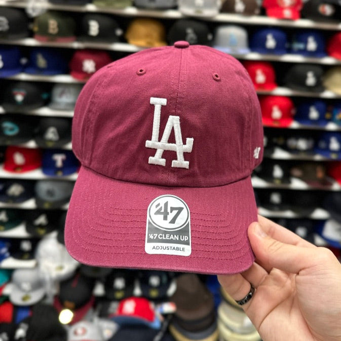 LA Dodgers MLB Dad Cap '47 Brand Clean Up Adjustable Curve Hat Color Options