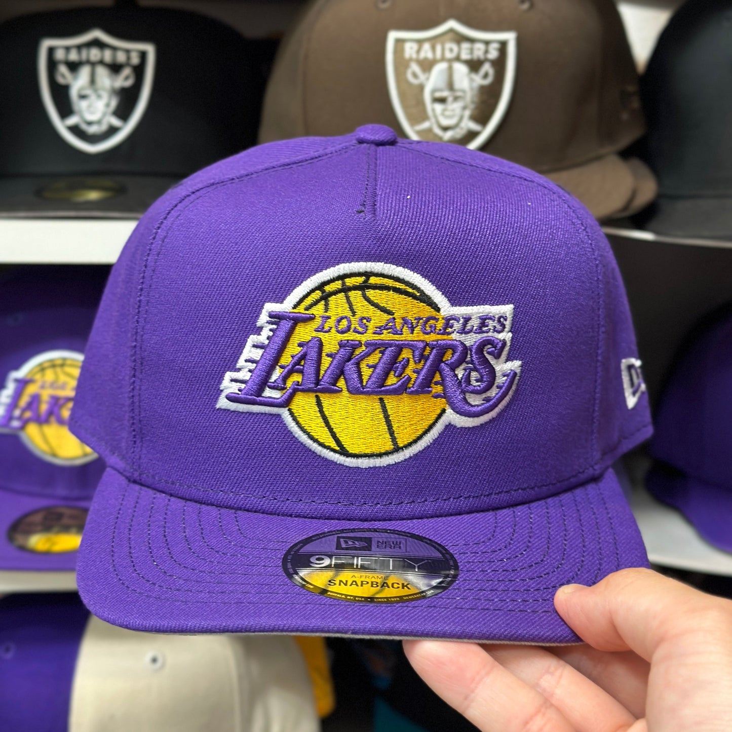 New Era LA Lakers NBA A-Frame 9FIFTY Snapback Purple