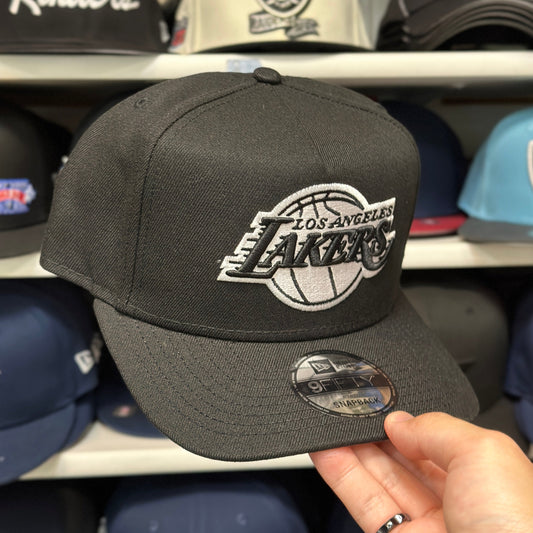 New Era Los Angeles Lakers A-Frame Black/White 9FIFTY Snapback
