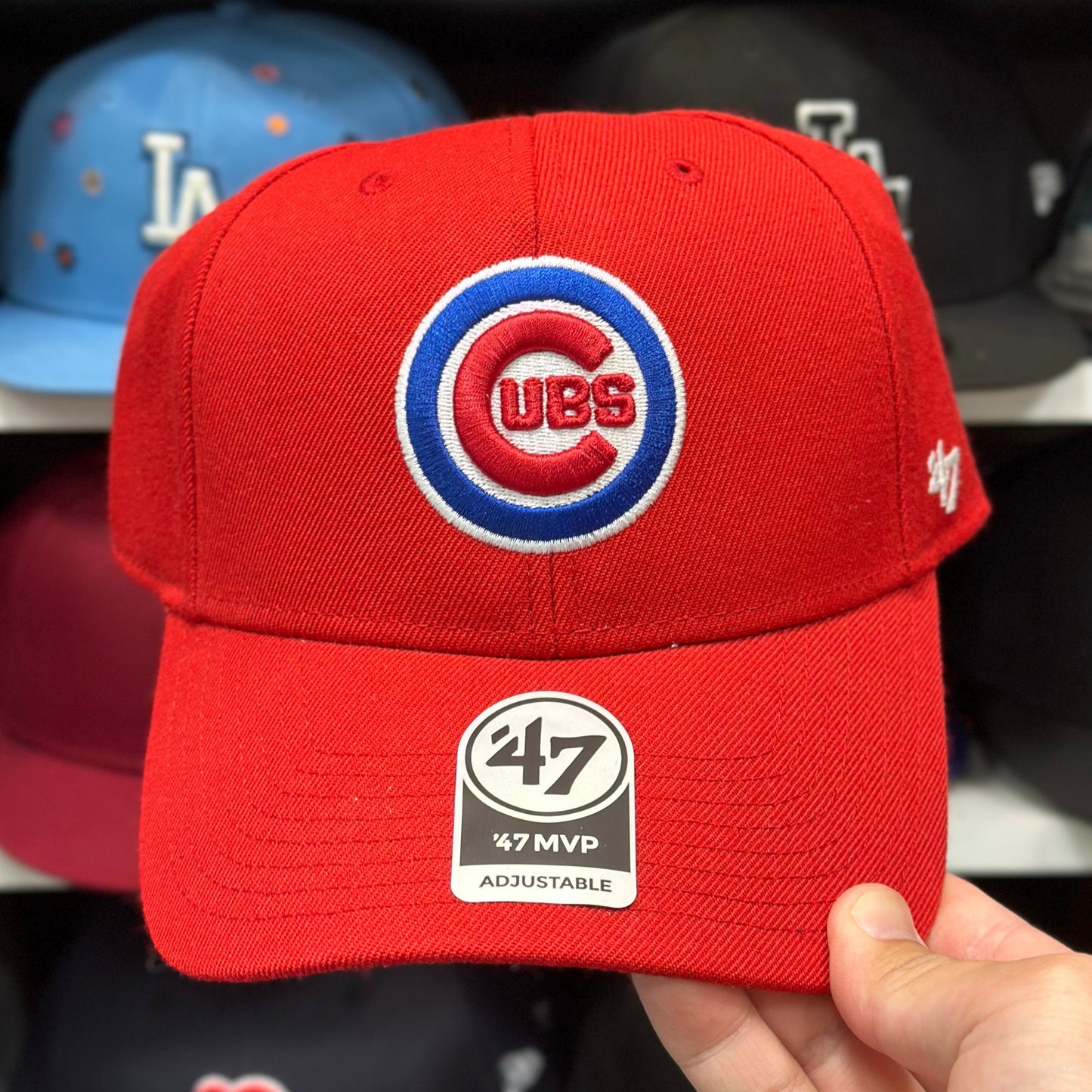 Chicago Cubs MLB Ball Cap | '47 Brand MVP Adjustable Curve Cap | Color Options