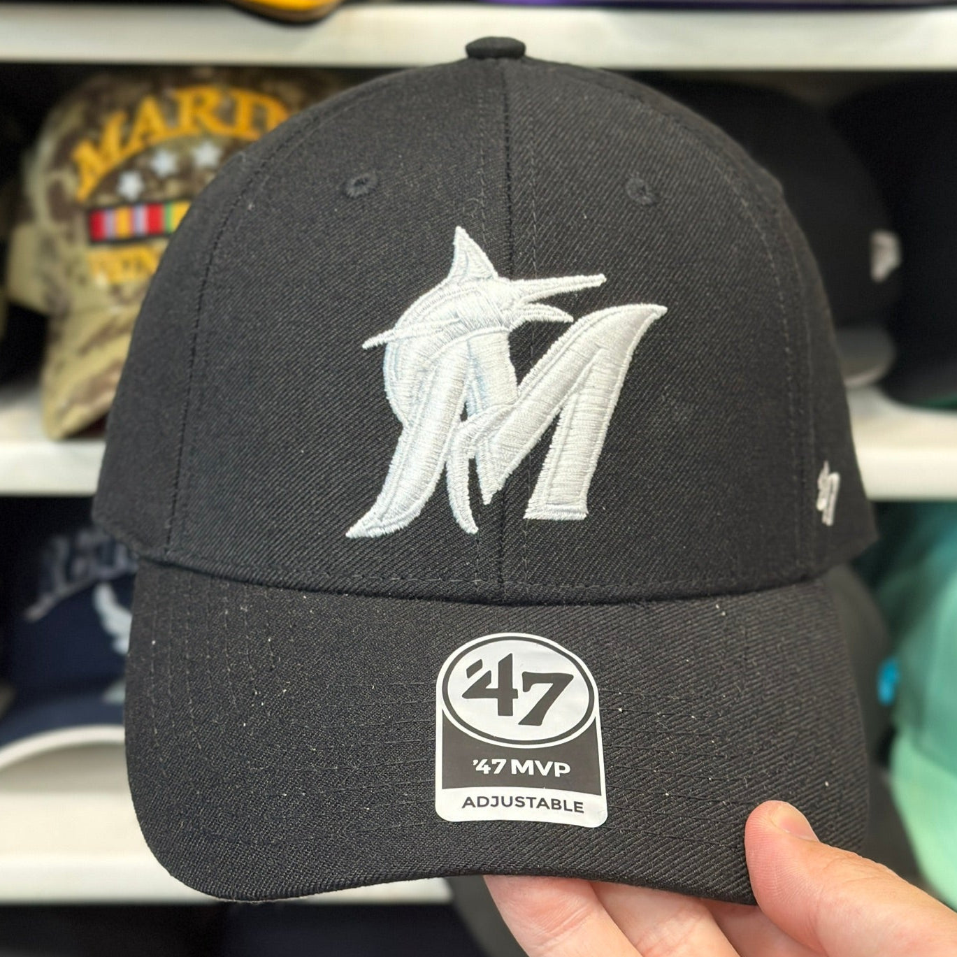 Miami Marlins Ball Cap '47 Brand Color Options