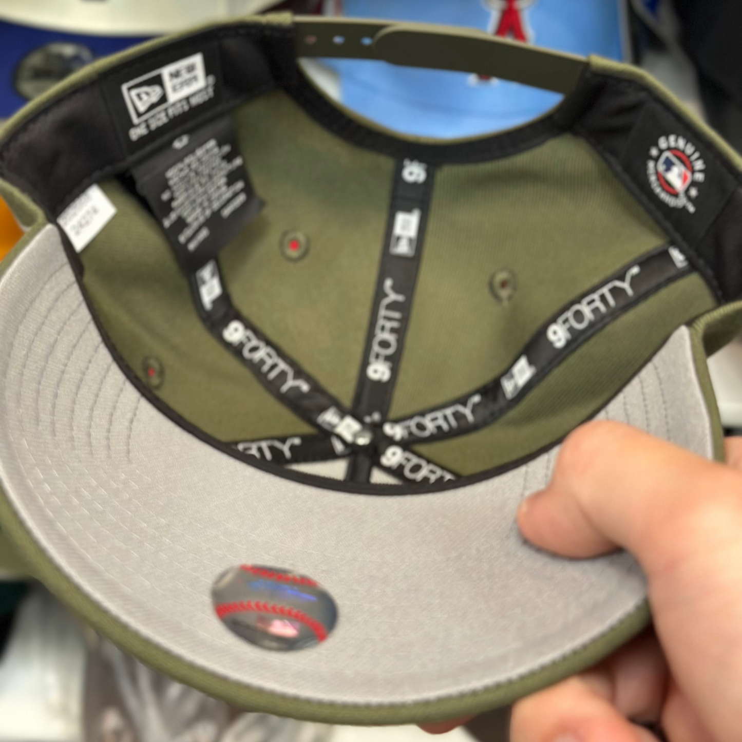 New Era Los Angeles Dodgers A-Frame 9FORTY Snapback Olive Green