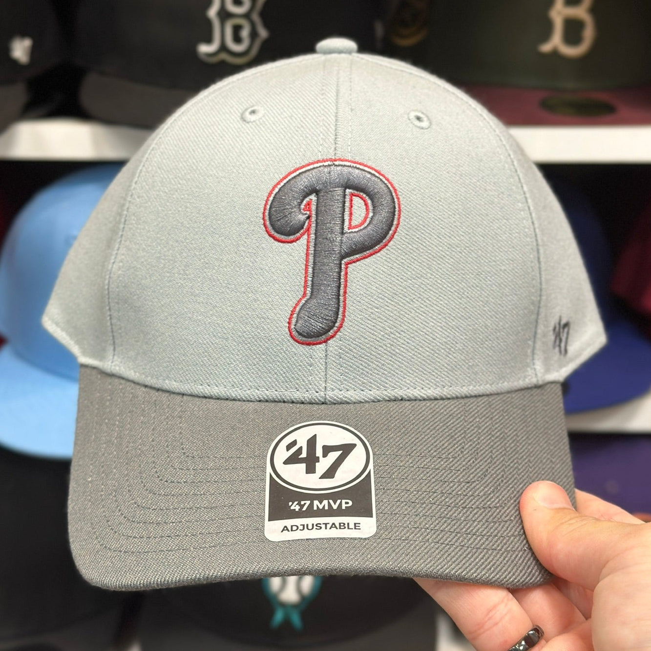 Philadelphia Phillies Ball Cap '47 Brand Gray