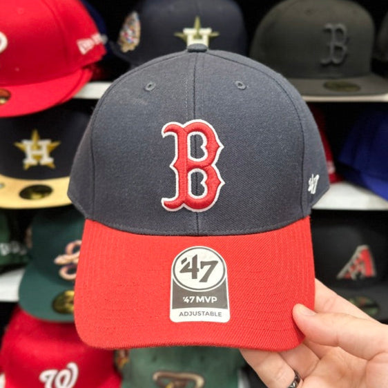 Boston Red Sox MLB Ball Cap | '47 Brand MVP Adjustable Curve Cap | Color Options