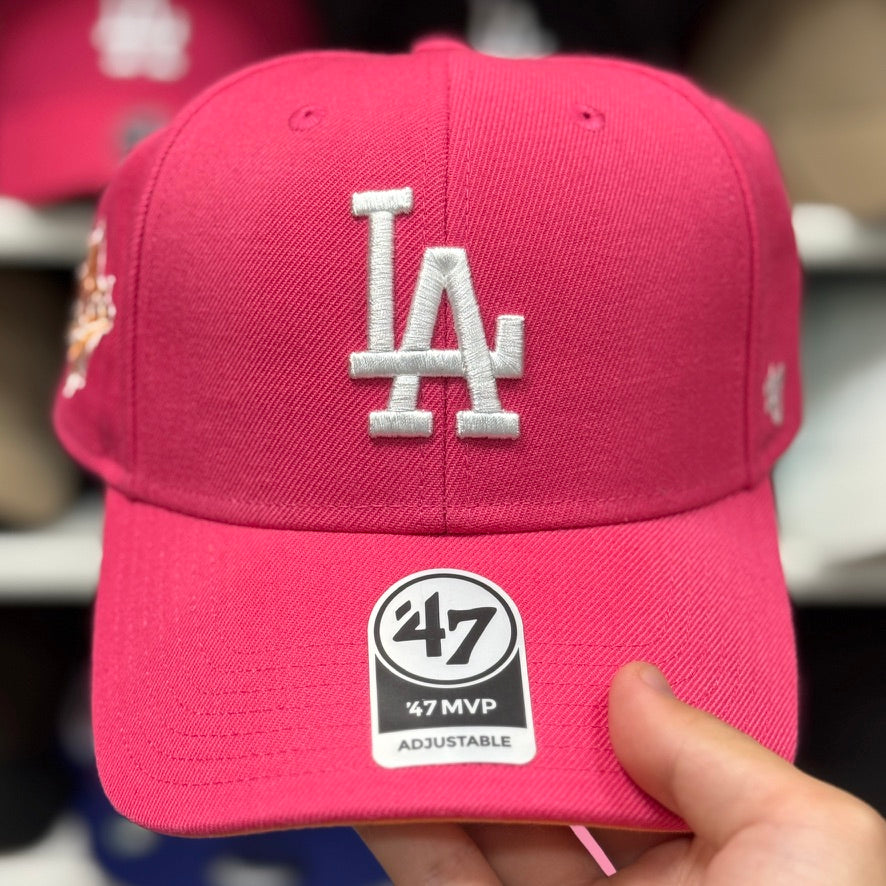 Los Angeles Dodgers '1988 World Series' '47 Brand Snapback | Pink