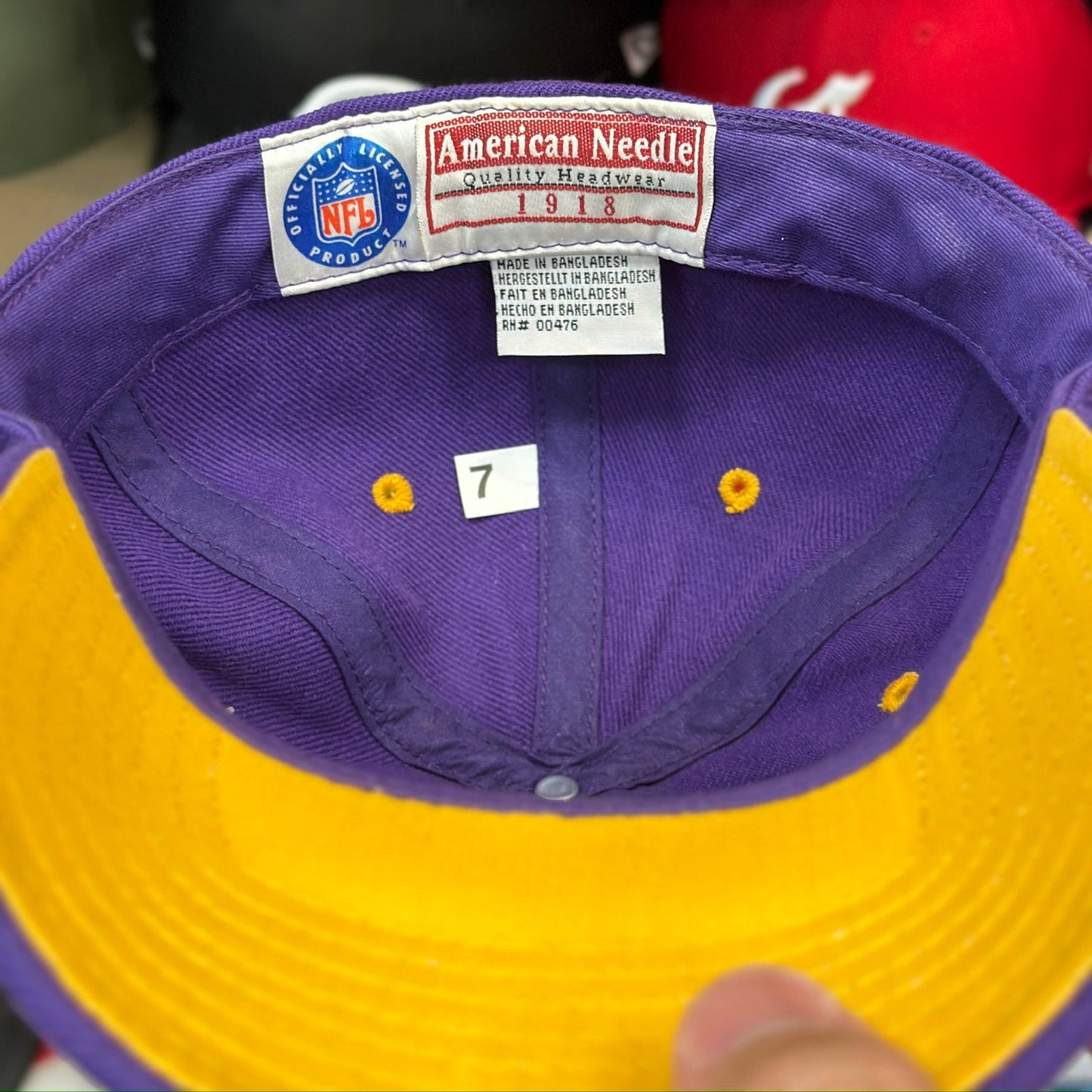 American Needle Vintage Minnesota Vikings NFL Fitted Hat Purple