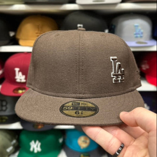 New Era 59FIFTY LA Dodgers MLB Vintage Little Logo Fitted Cap Brown