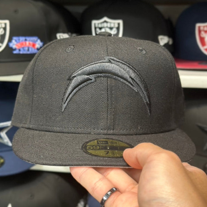 New Era 59FIFTY LA Chargers NFL Fitted Hat Sized Cap Black