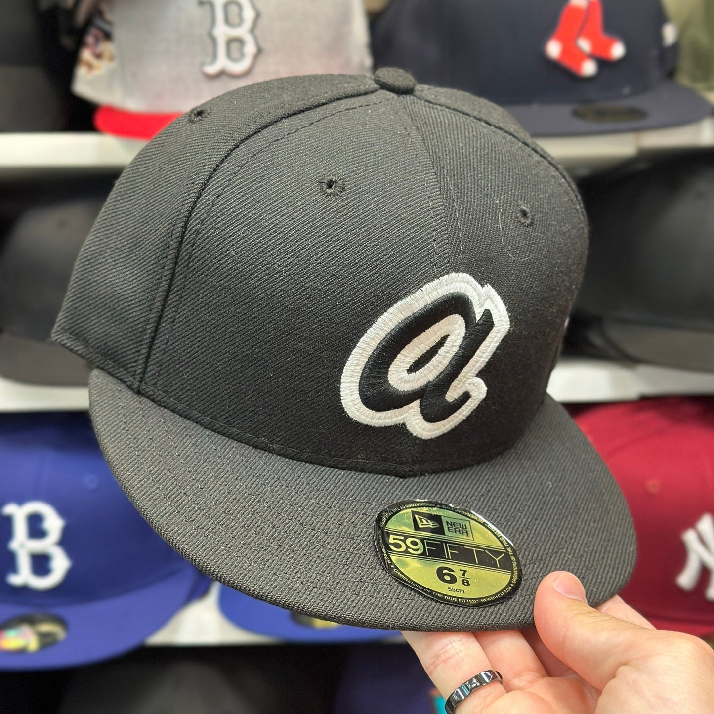 New Era 59FIFTY Atlanta Braves MLB Vintage Cap Fitted Cap Black