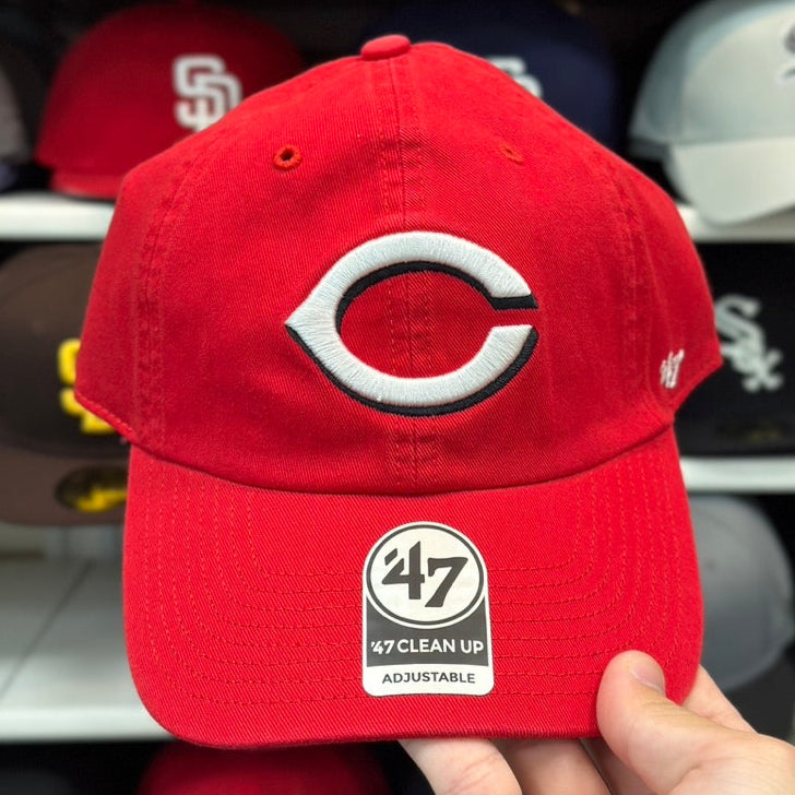 Cincinnati Reds Dad Cap '47 Brand Red