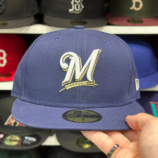 New Era Milwaukee Brewers 59FIFTY Fitted Hat | Navy