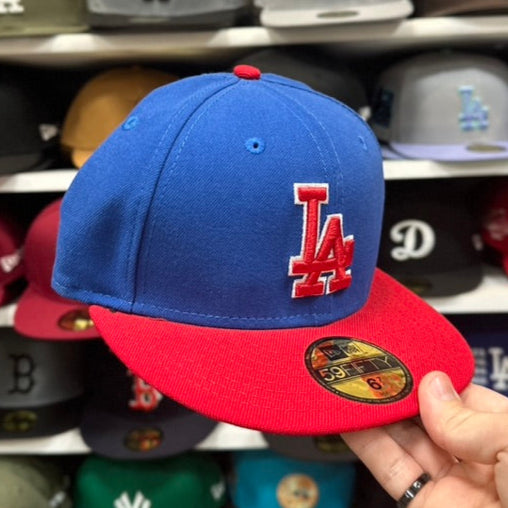New Era 59FIFTY LA Dodgers MLB Vintage Superman Fitted Cap Blue/Red