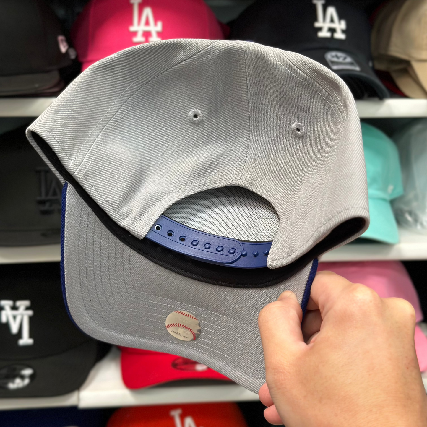 New Era Los Angeles Dodgers Two Tone A-Frame 9FORTY Snapback Silver/Blue
