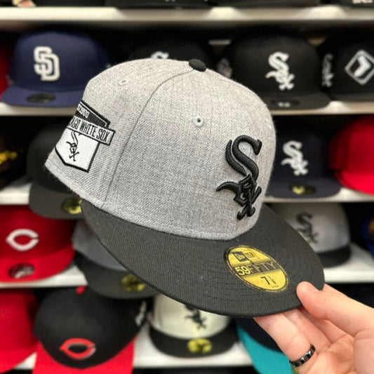 New Era Chicago White Sox Side Patch 59FIFTY Fitted Hat | Silver/Black