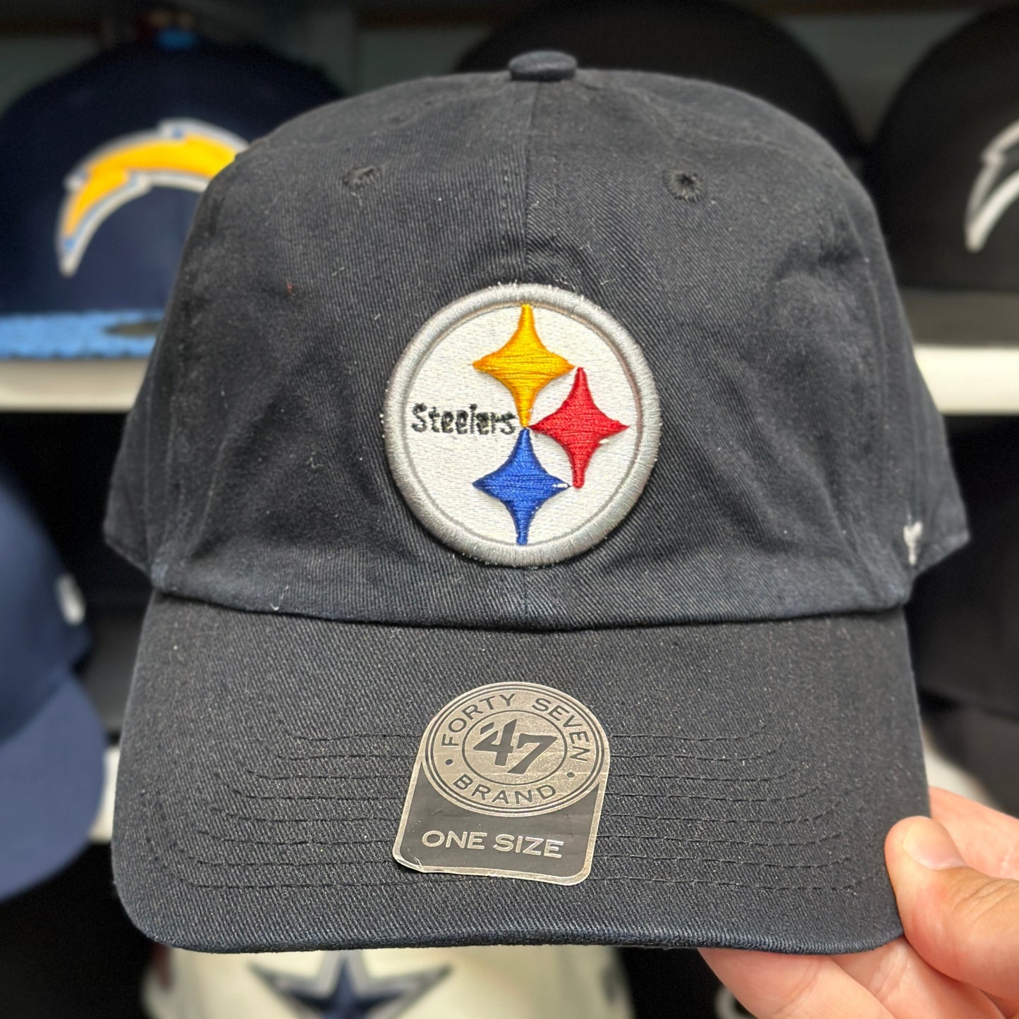 Pittsburgh Steelers Dad Cap '47 Brand Black