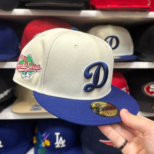 New Era Los Angeles Dodgers '1988 World Series' Creme/Blue 59FIFTY Fitted Hat