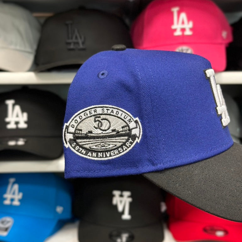 New Era Los Angeles Dodgers '50th Anniversary' A-Frame 9FORTY Snapback Blue/Black