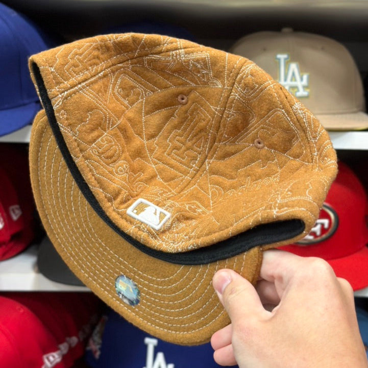 New Era 59FIFTY LA Dodgers MLB Vintage Fabric Fitted Cap Beige