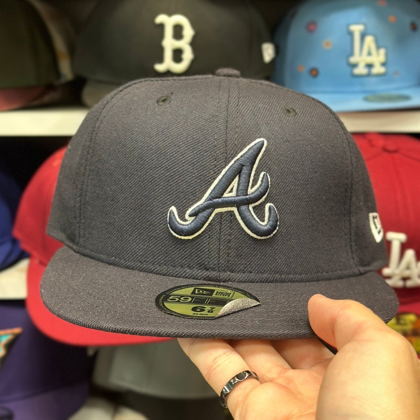 New Era 59FIFTY Atlanta Braves MLB Vintage Cap Fitted Cap Dark Blue