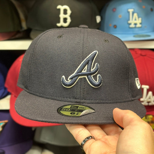 New Era Atlanta Braves Vintage 59FIFTY Fitted Hat Dark Blue