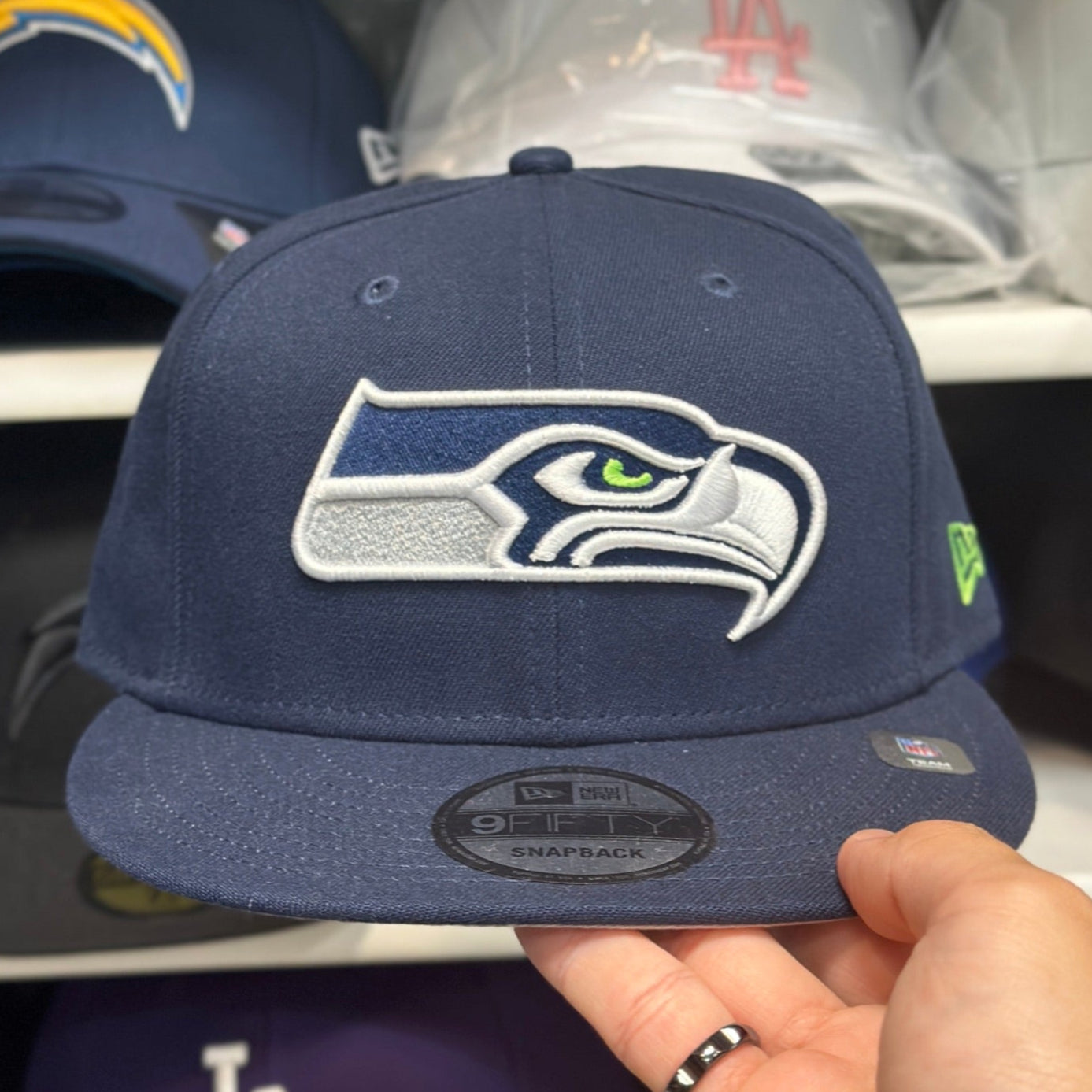 New Era Seattle Seahawks Navy 9FIFTY Snapback