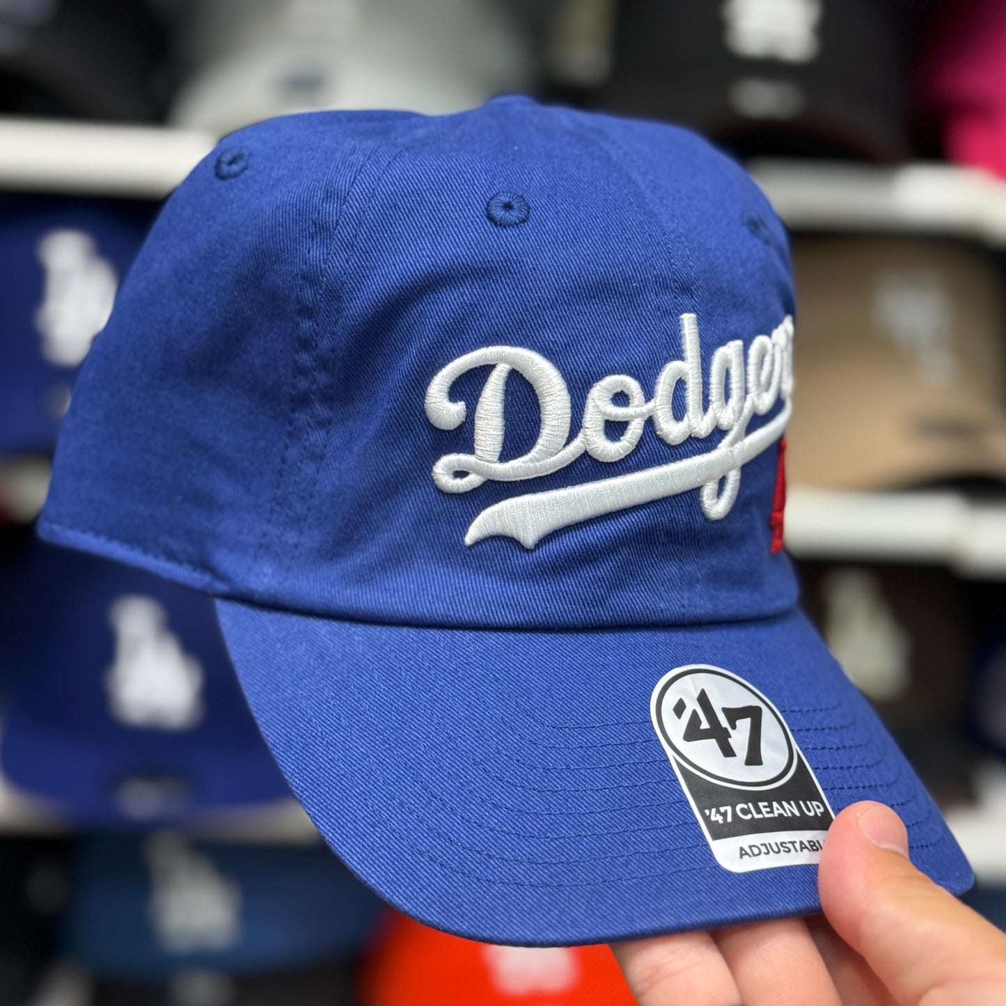 Los Angeles Dodgers Script Dad Cap '47 Brand Blue