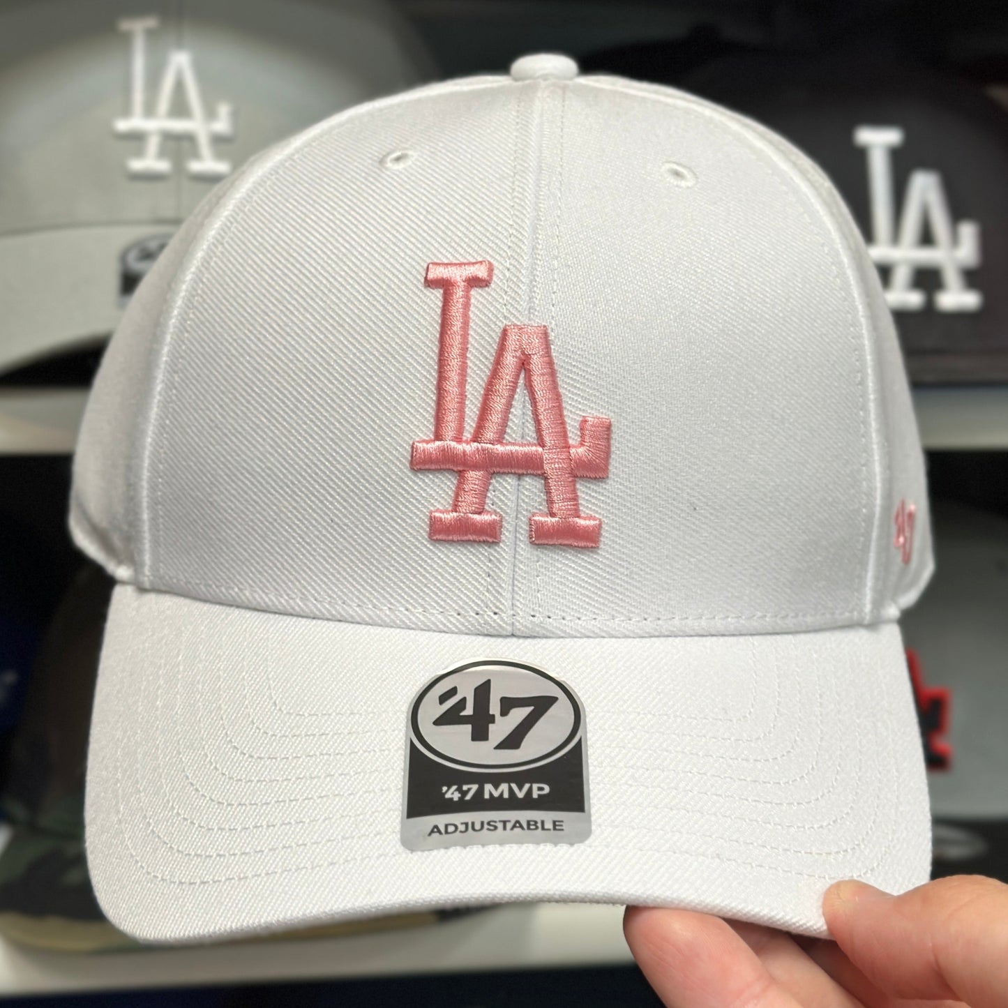 LA Dodgers MLB Ball Cap '47 Brand MVP Adjustable Curve Cap Color Options