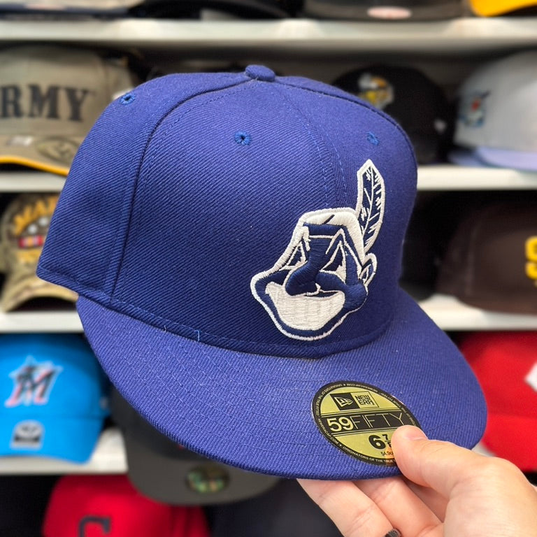 New Era Cleveland Indians Vintage 59FIFTY Fitted Hat | Blue