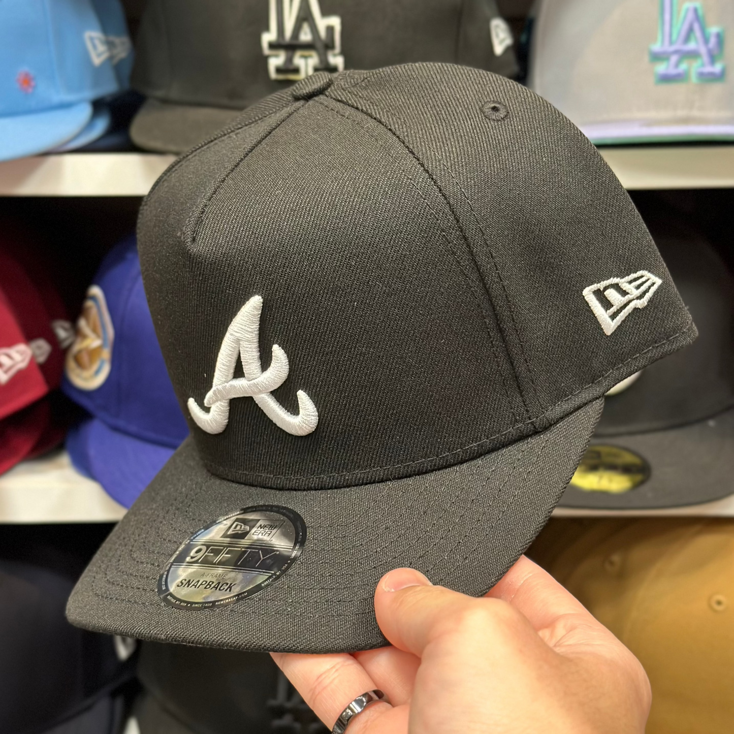 Atlanta Braves MLB A-Frame | New Era 9FIFTY Adjustable Snapback | Black