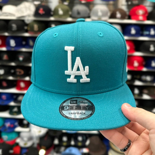 New Era Los Angeles Dodgers Teal/White 9FIFTY Snapback