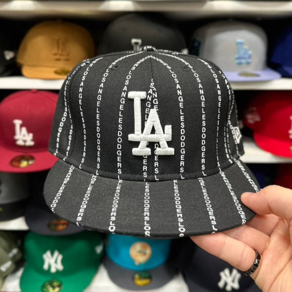 New Era 59FIFTY LA Dodgers MLB Vintage Black Matrix Fitted Cap Black