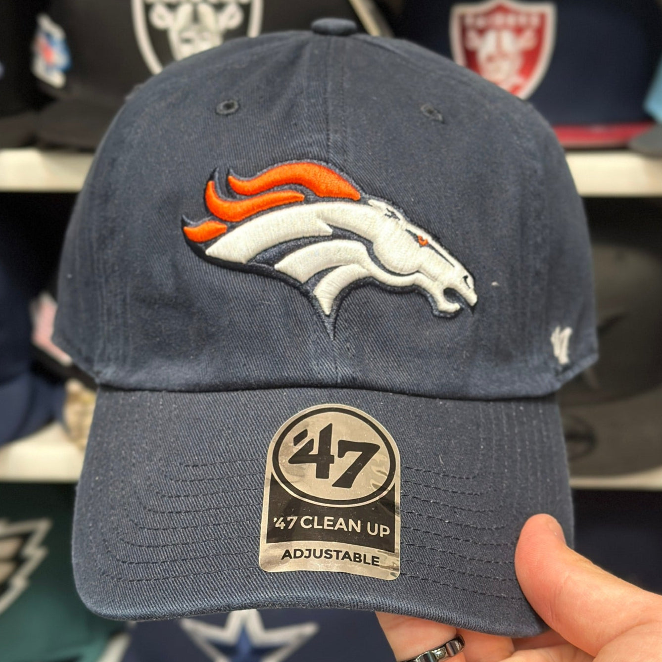 Denver Broncos Dad Cap '47 Brand Dark Blue