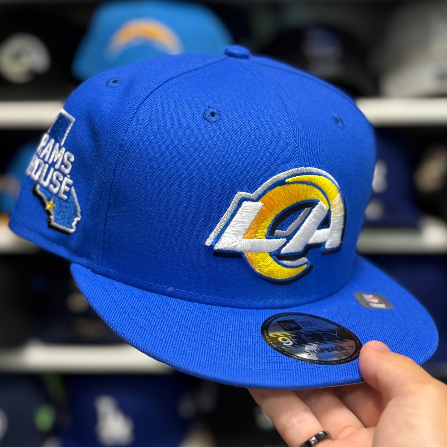 New Era Los Angeles Rams 'Rams House' 9FIFTY Snapback Blue