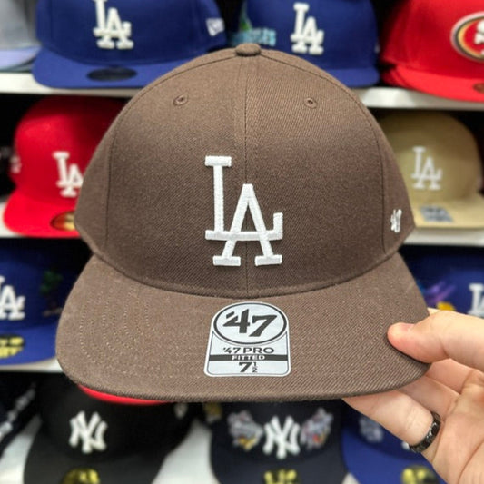 Los Angeles Dodgers Brown/White '47 Brand Snapback