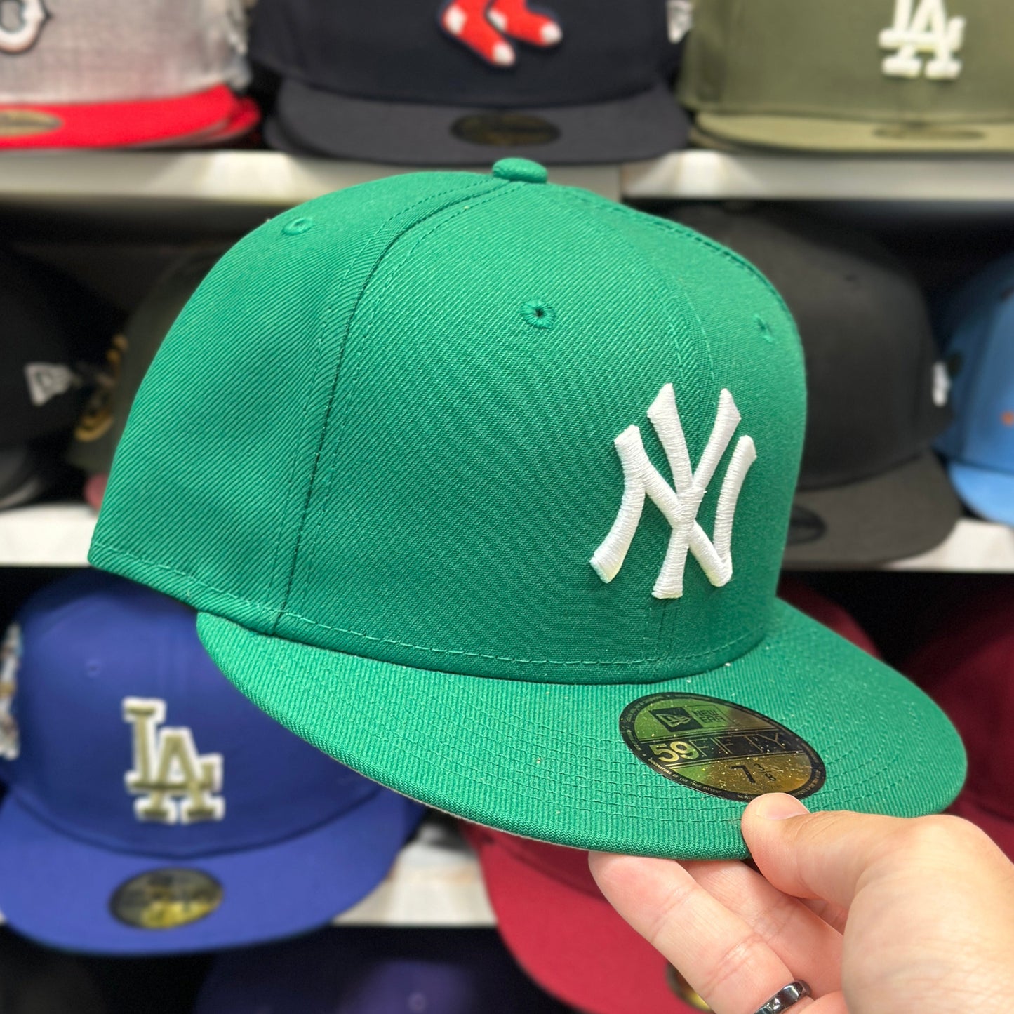 New York Yankees MLB Fitted Hat | New Era 59FIFTY Sized Cap | Green