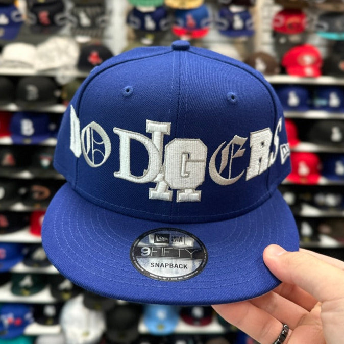New Era 9FIFTY LA Dodgers MLB Font Pack Snapback Blue