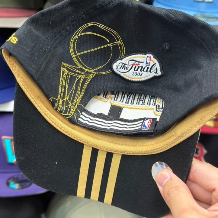Boston Celtics 'NBA 2008 Champions' Vintage Adidas Ball Cap | White