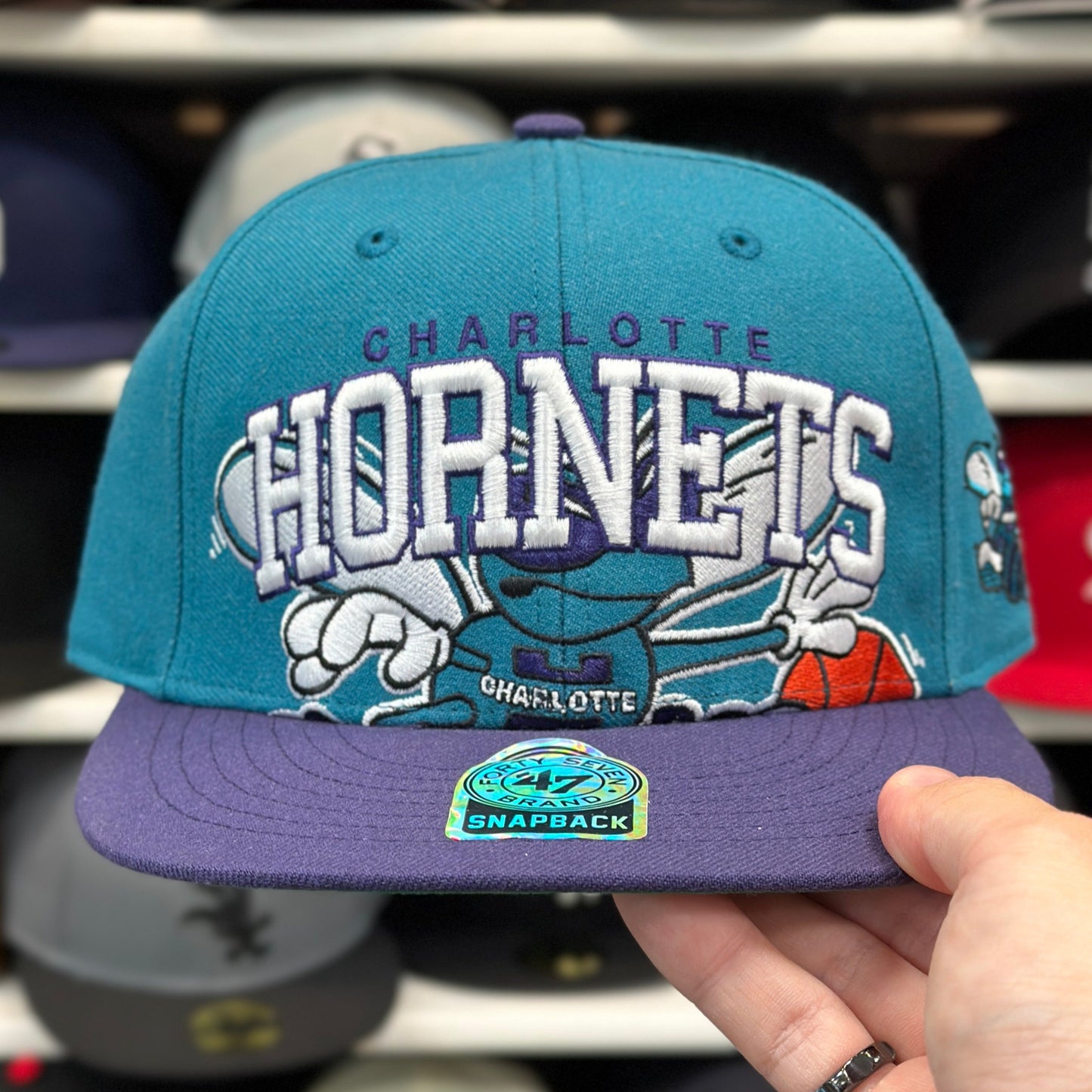 Charlotte Hornets Snapback Vintage '47 Brand Blue/Purple