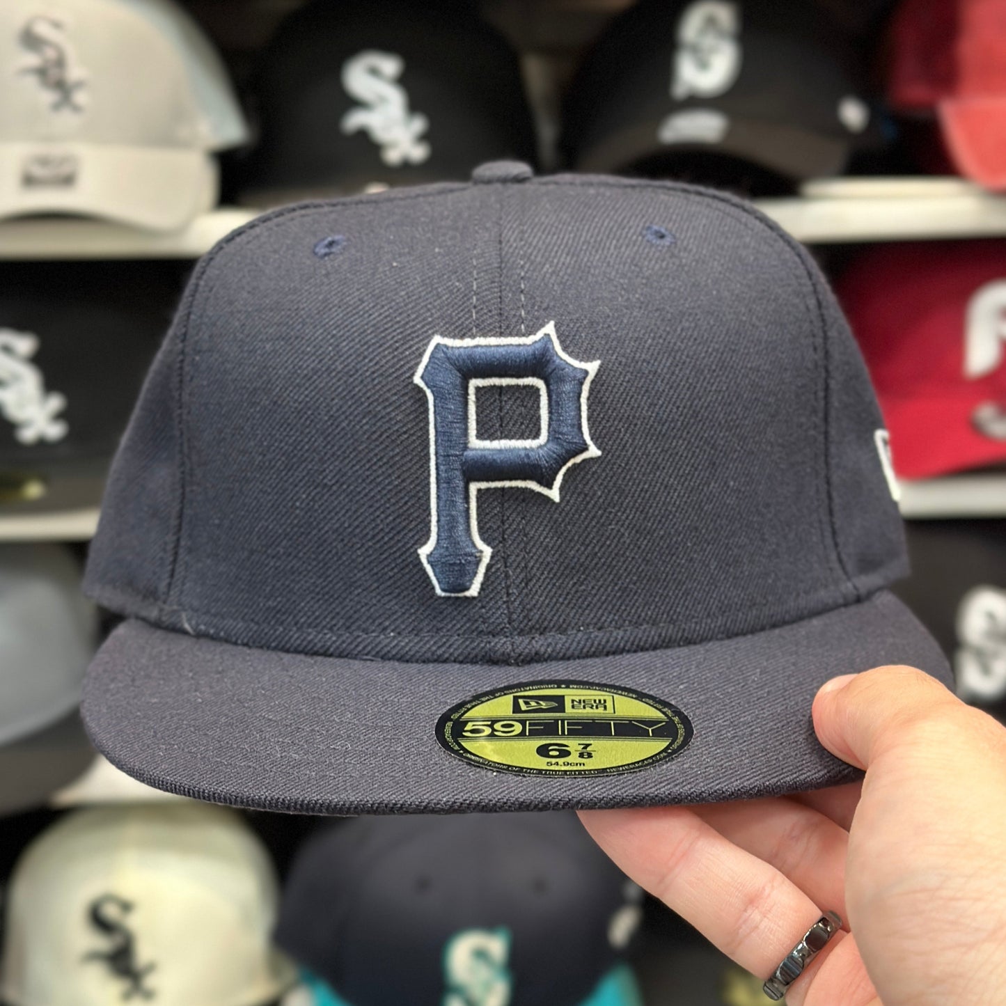 Pittsburgh Pirates NFL Vintage Dark Blue | New Era 59FIFTY Fitted Cap | Size 6 7/8