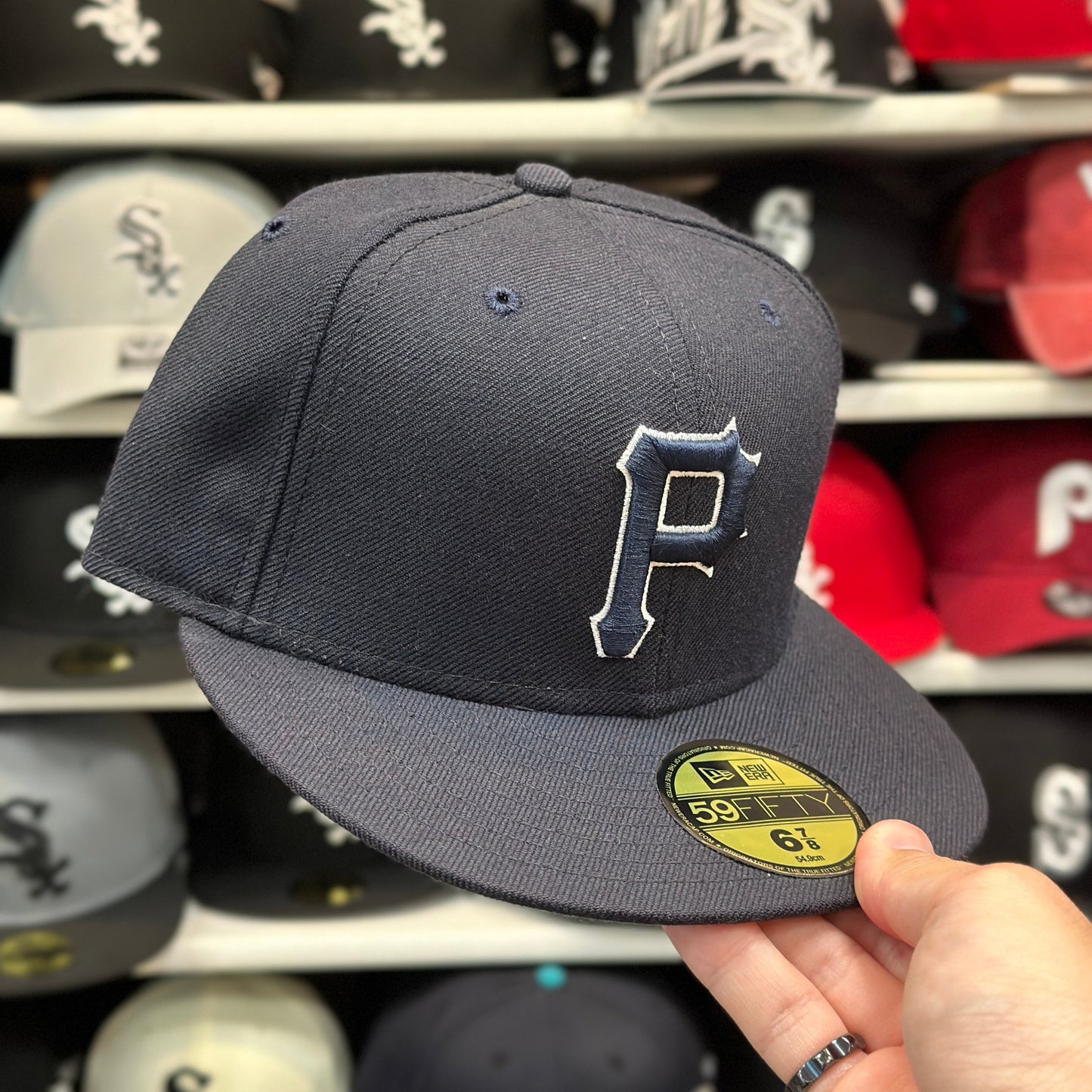 Pittsburgh Pirates NFL Vintage Dark Blue | New Era 59FIFTY Fitted Cap | Size 6 7/8